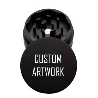 USA Made The Puck® Grinder: Custom Design, Black, 1.750 [45mm], 2 Piece
