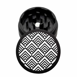 USA Made The Puck® Grinder: Energy Mandala, Black, 1.750 [45mm], 2 Piece