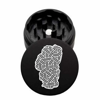 USA Made The Puck® Grinder: Lake Tahoe 3, Black, 1.750 [45mm], 2 Piece