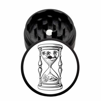 USA Made The Puck® Grinder: Time, Black, 1.750 [45mm], 2 Piece