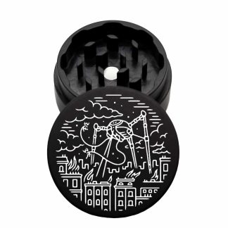 USA Made The Puck® Grinder: Aliens, Black, 1.750 [45mm], 2 Piece