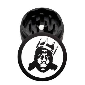 USA Made The Puck® Grinder: The Notorious B.I.G., Black, 1.750 [45mm], 2 Piece