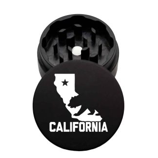 USA Made The Puck® Grinder: Cali Bear, Black, 1.750 [45mm], 2 Piece