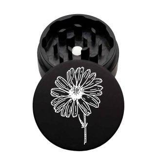 USA Made The Puck® Grinder: Daisy, Black, 1.750 [45mm], 2 Piece