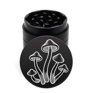 USA Made: Mushrooms, Black, 1.750 [45mm], 3 Piece Mini