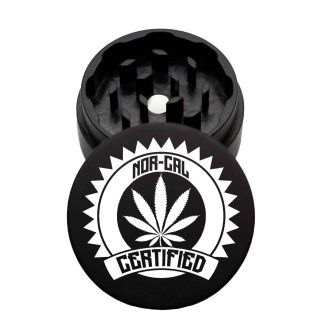 USA Made The Puck® Grinder: Nor Cal Cert, Black, 1.750 [45mm], 2 Piece