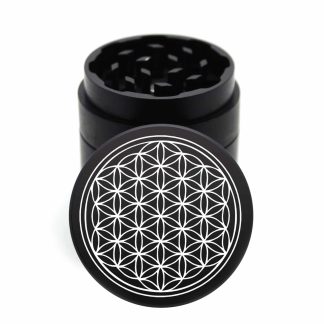 USA Made: Flower of Life, 1.750 [45mm], Black, 3 Piece Mini
