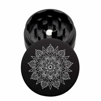 USA Made The Puck® Grinder: Sharktooth Mandala, 1.750 [45mm], 2 Piece
