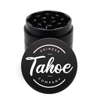 USA Made: Tahoe Grinder Co Round Logo, Black, 1.750 [45mm], 3 Piece Mini