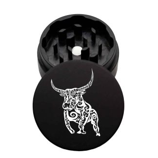 USA Made The Puck® Grinder: Taurus, Black, 1.750 [45mm], 2 Piece