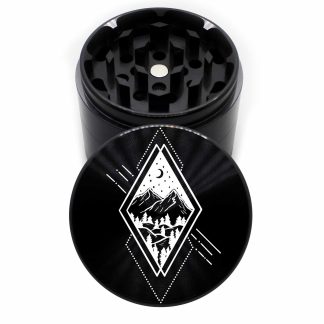 Diamond Mountain 63mm Black 4-Part Marijuana Grinder