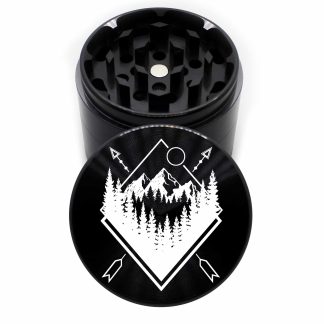 Diamond Mountain v2 63mm Black 4-Piece Herb Grinder
