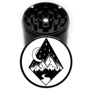 Diamond Mountain v3 63mm Black 4-Chamber Cannabis Grinder