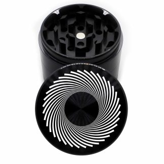 Black Hole Design 63mm Premium Black Herb Crusher – 4 Piece