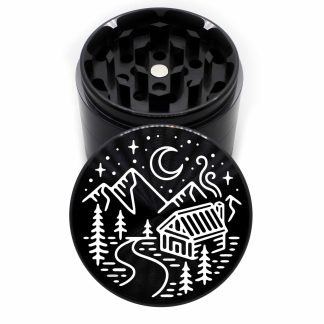 Cabin River Edition 63mm Black 4-Piece Cannabis Grinder