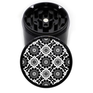 Flowers Edition 63mm Black 4-Part Cannabis Grinder