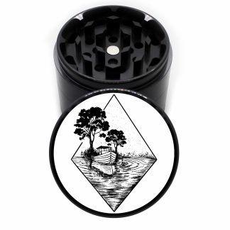 Gone Fishin 63mm Black 4-Part Weed Crusher