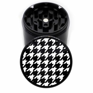 Houndstooth Edition 63mm Black 4-Piece Marijuana Grinder