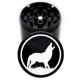 The Howling 63mm Premium Black 4-Part Herb Grinder