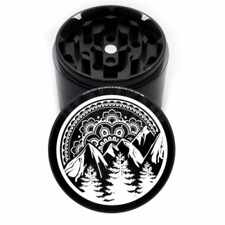 Tahoe Mandala Sunset Edition 63mm Black 4-Part Cannabis Grinder
