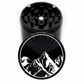Peaks v3 63mm Black 4-Piece Cannabis Grinder