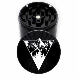 Peaks v4 63mm Black 4-Chamber Marijuana Grinder