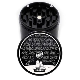 The Greater Question Edition 63mm Black 4-Piece Herb Grinder