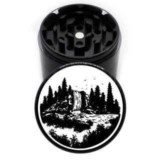 River v3 63mm Black 4-Piece Marijuana Grinder