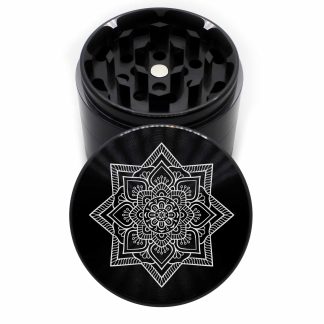 Star Mandala Edition 63mm Black 4-Piece Weed Grinder