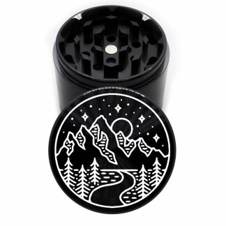Starry Edition 63mm Black 4-Chamber Weed Grinder
