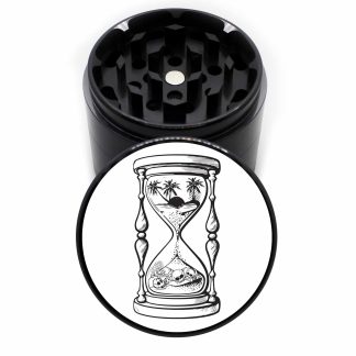 Time Edition 63mm Black 4-Piece Marijuana Grinder