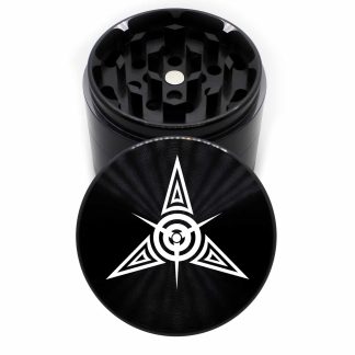 Star Mandala 63mm Black 4-Chamber Cannabis Grinder