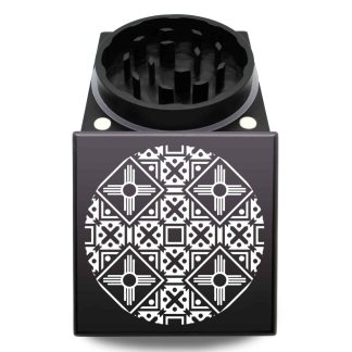 4 Corners USA Crafted Square Weed Grinder – Best Dual Piece Herb Mill