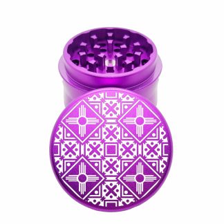 4 Corners Purple Mini Weed Grinder – Aluminum Pocket Grinder