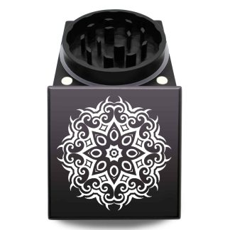 8 Point American Made Block Herb Grinder – Smooth Grinding Two Piece Weed Mill