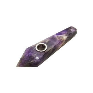 Amethyst Gemstone Pipe with Screen (STYLE #22)