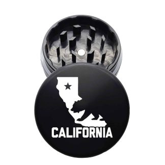 USA Made: Cali Bear, The Puck® Grinder, Gen II, Black, 63mm, 2-Piece