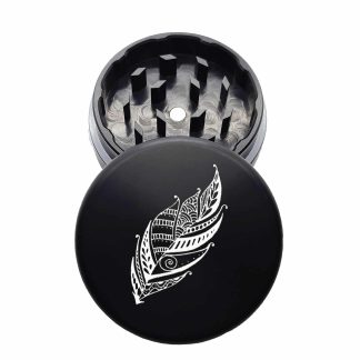 USA Made: Feather, The Puck® Grinder, Gen II, Black, 63mm, 2-Piece
