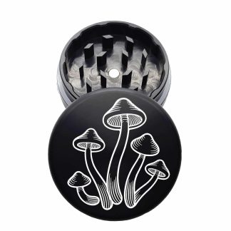 USA Made: The Puck® Mushroom Grinder, Gen II, Black, 63mm, 2-Piece