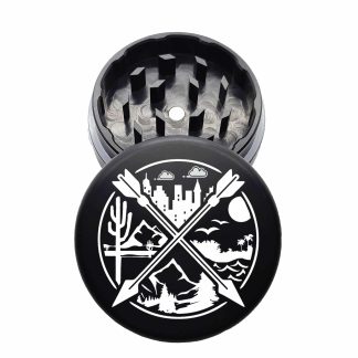 USA Made: NSEW, The Puck® Grinder, Gen II, Black, 63mm, 2-Piece