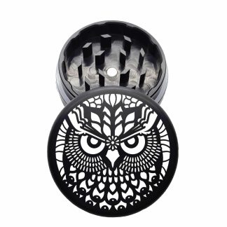 USA Made: Owl, The Puck® Grinder, Gen II, Black, 63mm, 2-Piece