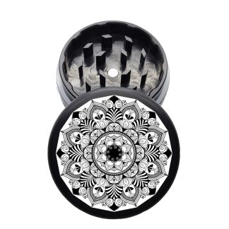USA Made: Royal Mandala, The Puck® Grinder, Gen II, Black, 63mm, 2-Piece