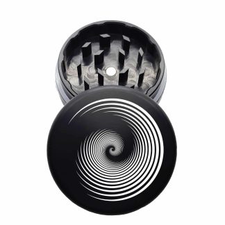 USA Made: Swirly, The Puck® Grinder, Gen II, Black, 63mm, 2-Piece
