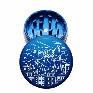 USA Made: Aliens, The Puck® Grinder, Gen II, Blue, 63mm, 2-Piece