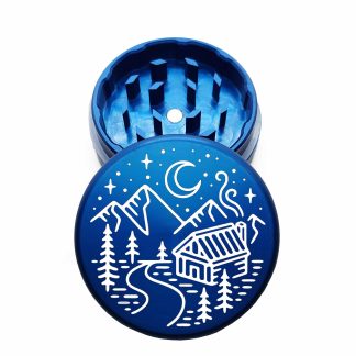 USA Made: Cabin River, The Puck® Grinder, Gen II, Blue, 63mm, 2-Piece