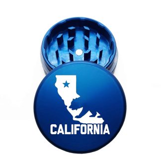 USA Made: Cali Bear, The Puck® Grinder, Gen II, Blue, 63mm, 2-Piece