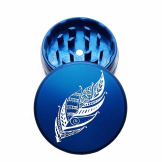 USA Made: Feather, The Puck® Grinder, Gen II, Blue, 63mm, 2-Piece