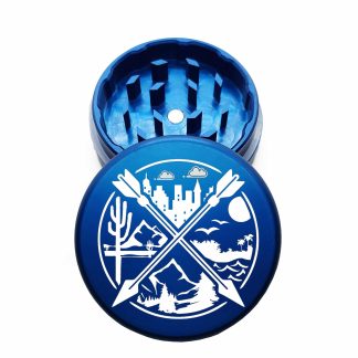 USA Made: NSEW, The Puck® Grinder, Gen II, Blue, 63mm, 2-Piece