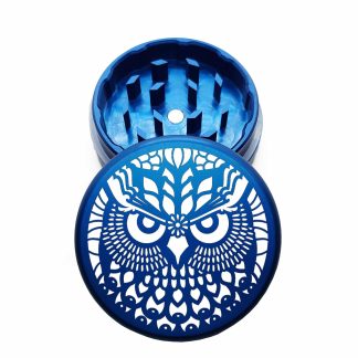 USA Made: Owl, The Puck® Grinder, Gen II, Blue, 63mm, 2-Piece