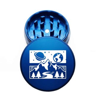 USA Made: Spc Mtn, The Puck® Grinder, Gen II, Blue, 63mm, 2-Piece